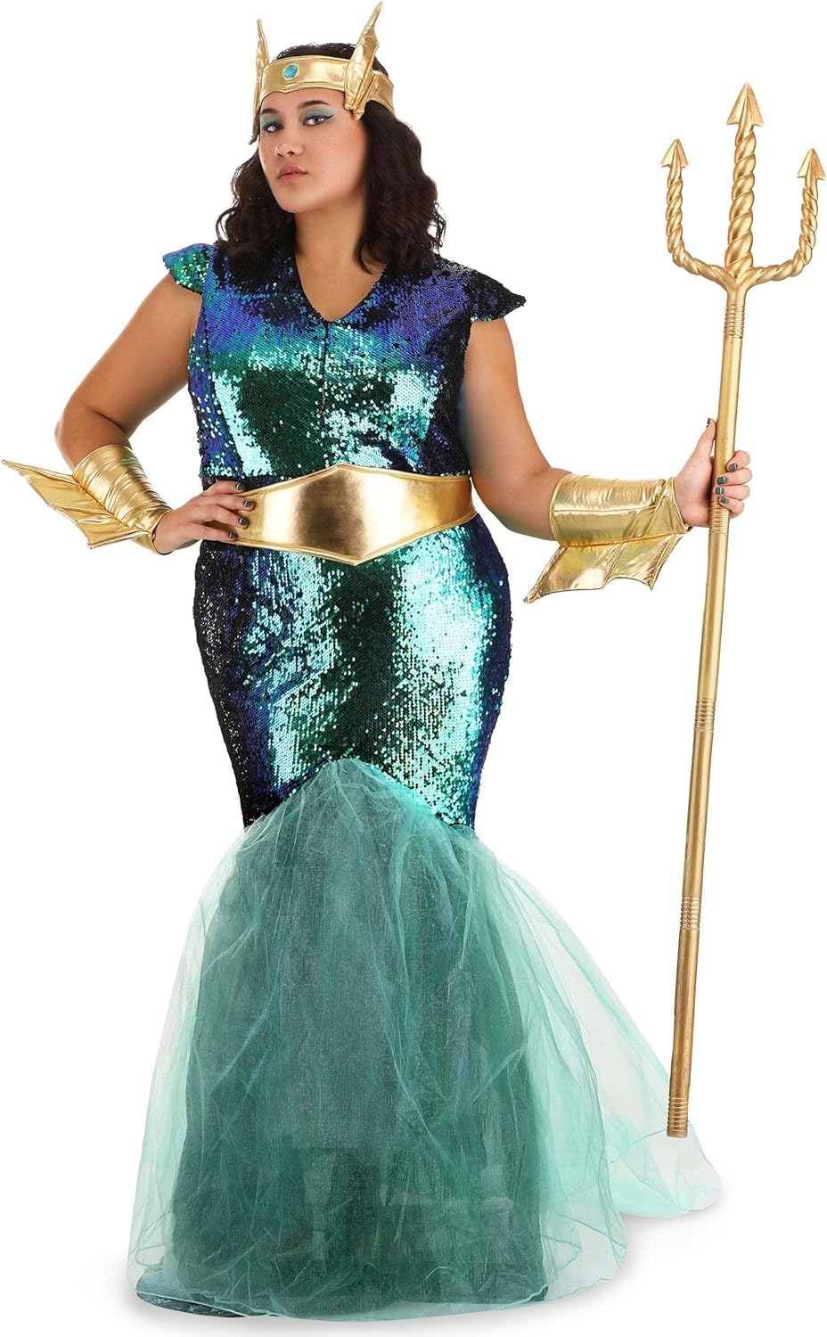Fun Costumes Women's Sea Siren Costume for Plus Size