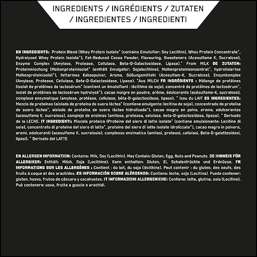 Miniatura 5 de Serious Mass, proteína en polvo para ganar peso, chocolate, 6 libras (el embalaje puede variar) y Gold Standard 100% proteína de suero en polvo,