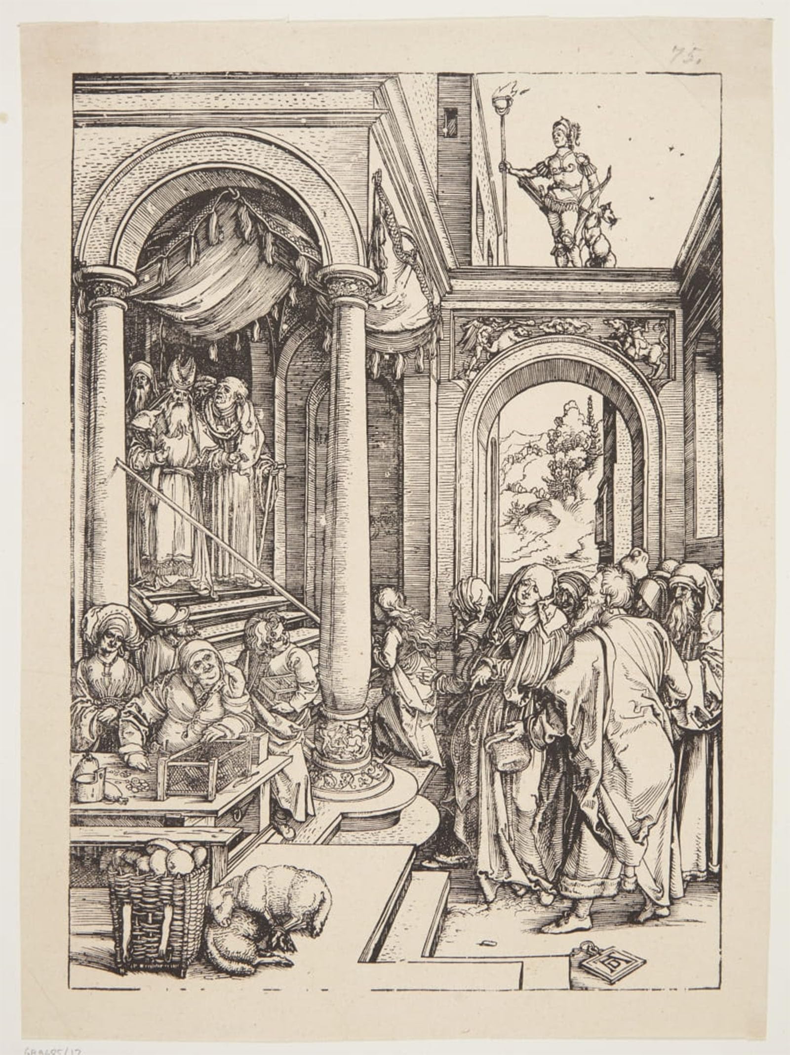 La Présentation de la Vierge au Temple Décoration Bureau Impression Toile Style Classique