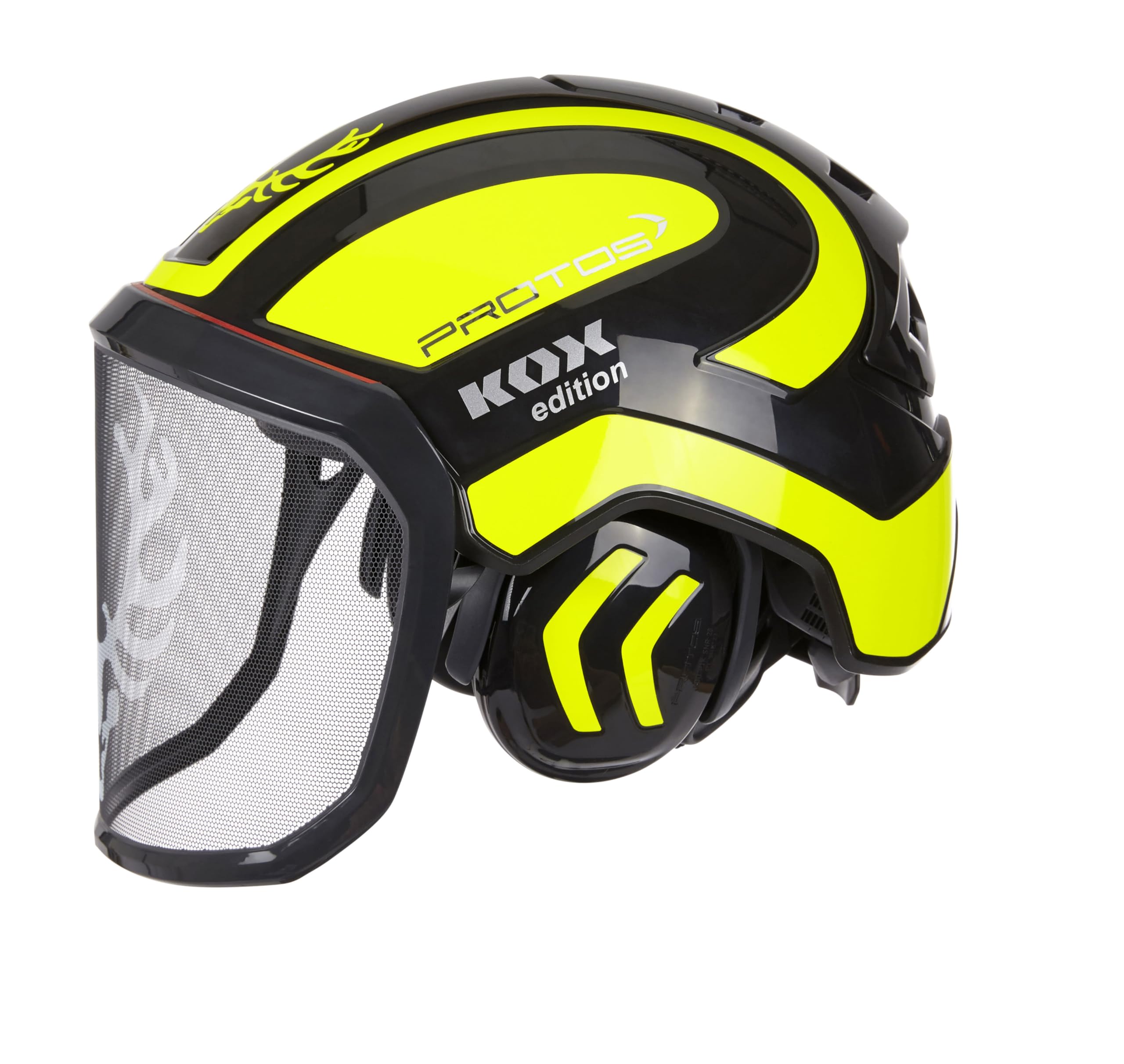 Protos Forsthelm/Schutzhelm KOX Edition mit Gehörschutz und Visier Integral Forest KOX Edition mit Ätzmetallvisier F39