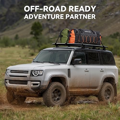 Miniatura 6 de HEETA Bolsa de lona impermeable para motocicleta, mochila seca para motocicleta, 60L80L, extra grande, bolsas de viaje con correas y asas para