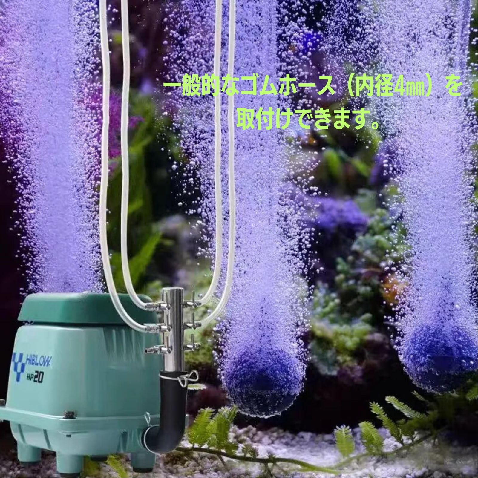 Amazon.co.jp: geneX 並列4連分岐管 水槽 エアバルブ エアー分配器 4連