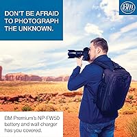 Vista 8 de BM NP-FW50 Batería y cargador para Sony ZV-E10, A6100, Alpha a99 II, a3000, a5000, a6000, a6300, a6400, a6500, Alpha 7, a7, Alpha 7R, a7R, A7S