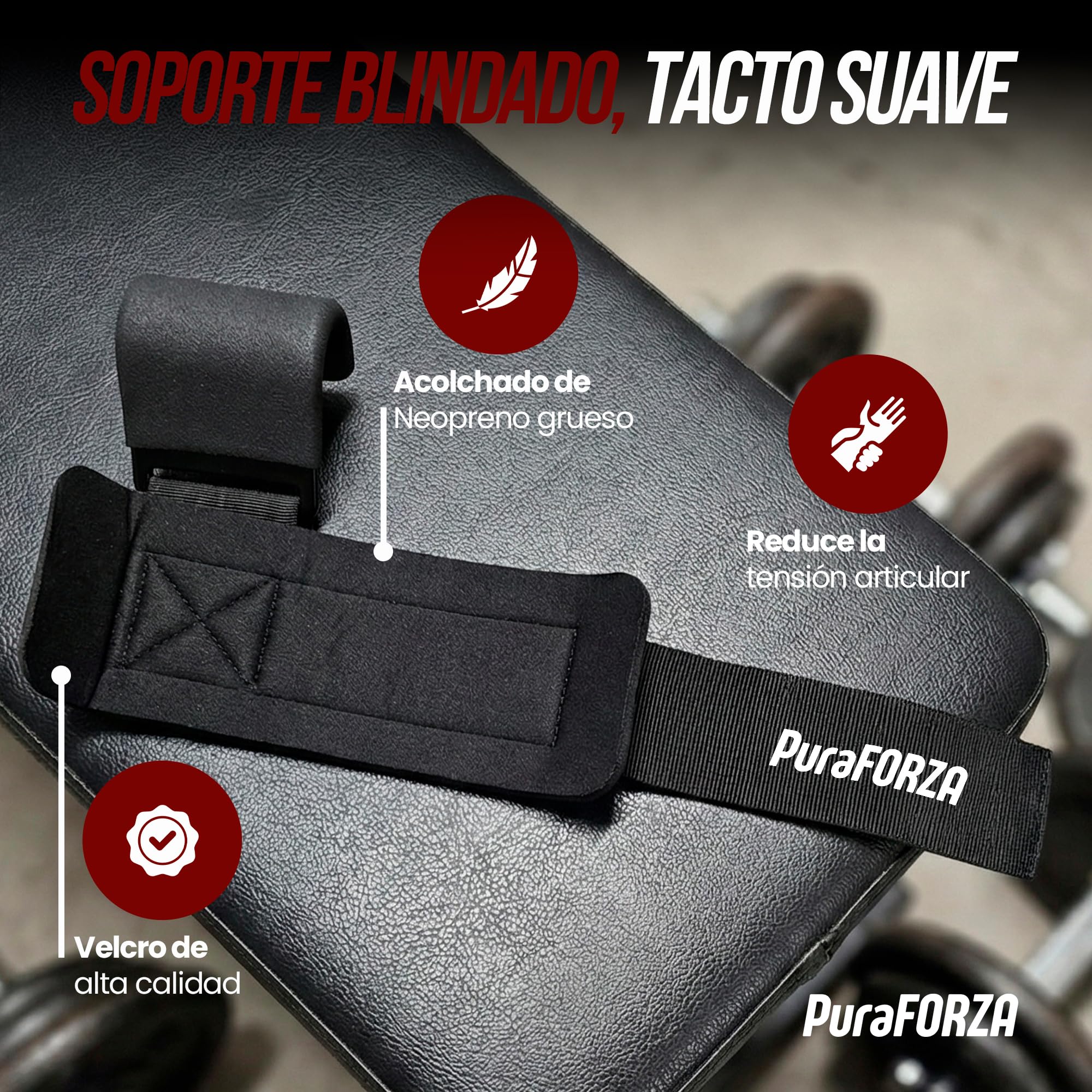 Ganchos de Levantamiento de Pesas Par, Straps Gym – Ganchos para Pesas para Peso Muerto, Dominadas y Encogimientos, Correas de Agarre para Entrenamiento en Gimnasio