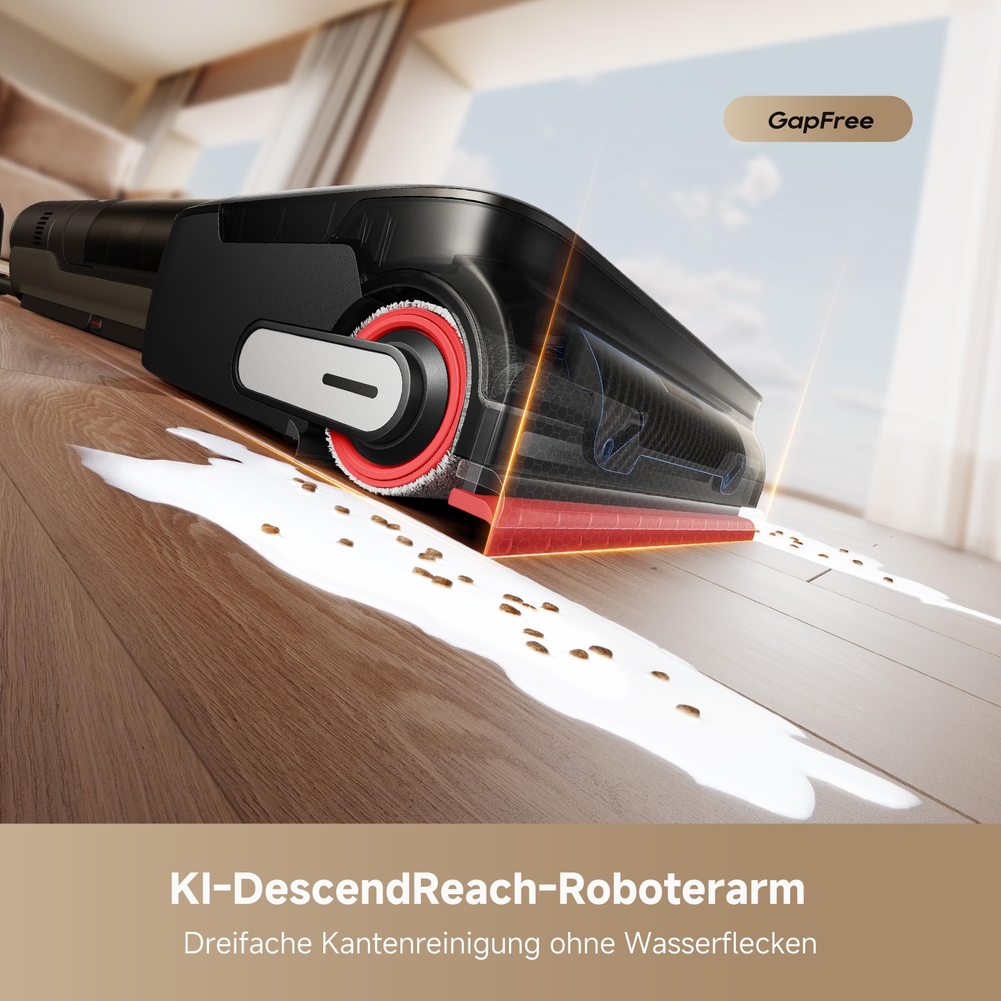 Dreame H15 Mix 7-in-1 Nass- und Trockensauger, 23.000 Pa Saugkraft, KI-Roboterarm, Kantenreinigung
