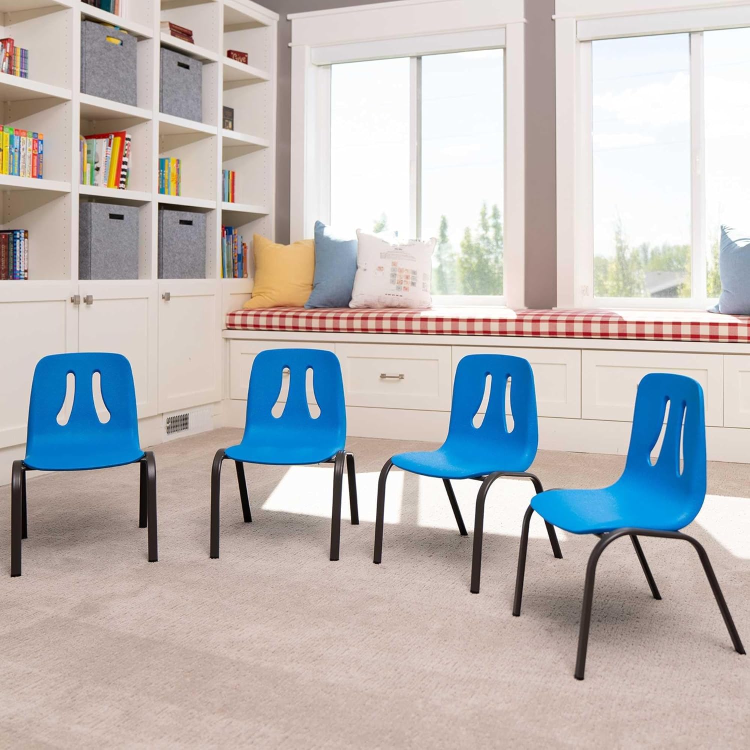 Lifetime Kid’s Stacking Chairs, 4-Pack