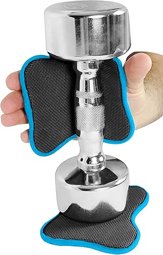 Grip Power Pads agarraderas para pesas originales, la alternativa a los guantes para ejercitar, almohadilla de agarre cómoda y liviana para hombres