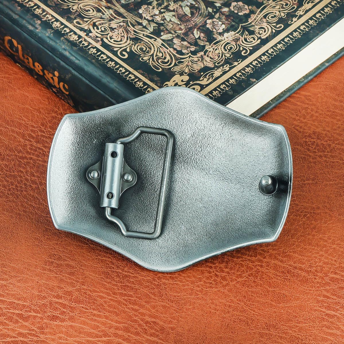 YOQUCOL American Western Cowboy Indian Elements Vintage Turquoise Belt Buckle For Men - Image 7