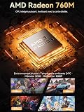 GMKtec M6 Ultra Mini PC Gaming avec Ryzen 7640HS (remplacement 6600H/6800U), RAM DDR5 16 Go, SSD 512 Go, Dual NIC LAN 2,5 GbE, triple écran 4K, WiFi 6, USB4, BT 5.2, DP, HDMI 2.0 - 4