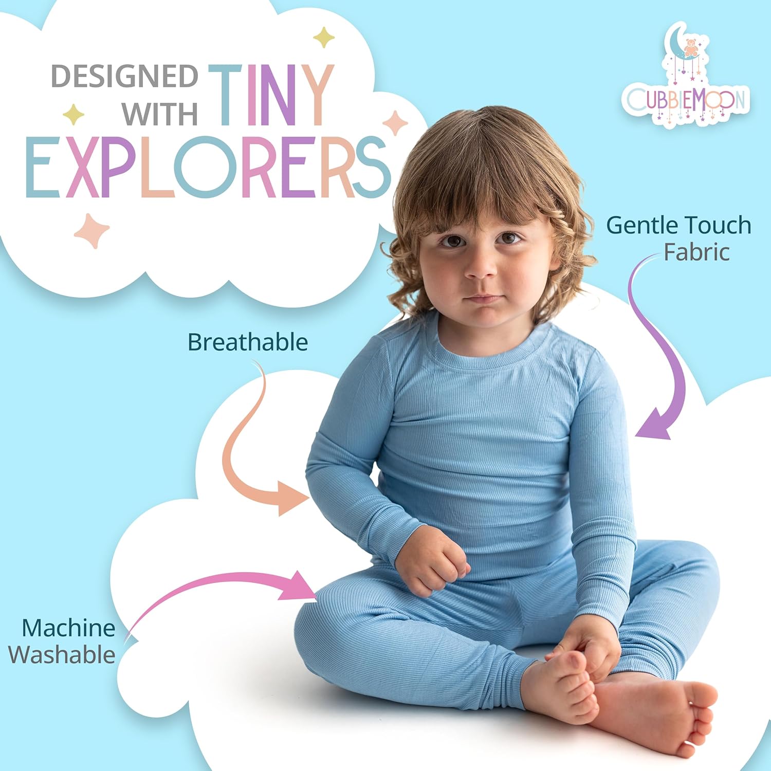 Toddler Viscose Bamboo Pajamas, 2 Zip, Girl & Boy Sleepers, Soft Stretchy Viscose Made From Bamboo (2 Pack)