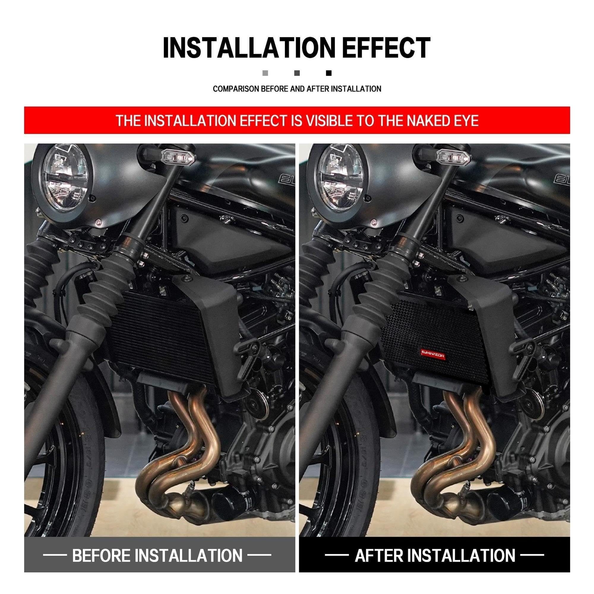 Dla Kawasaki Eliminator 500 2024 2025 Osłona Chłodnicy Motocykla
