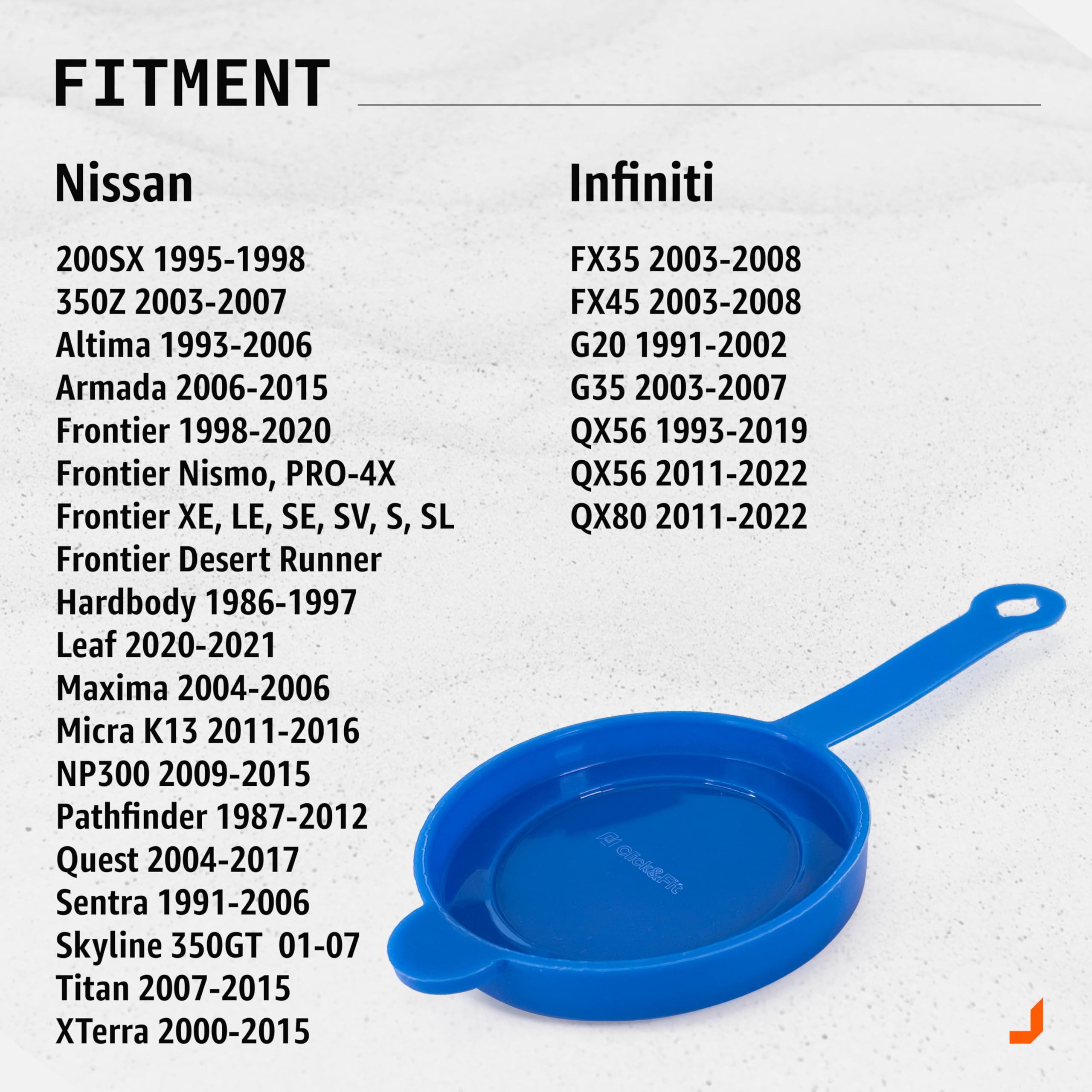 Pokrywa zbiornika płynu spryskiwacza przedniej szyby kompatybilna z PN 28913-7S000 - zamiennik dla Nisan Infiniti Altima Armada Frontier NP300 Sentra Titan XTerra QX56 1993-2019