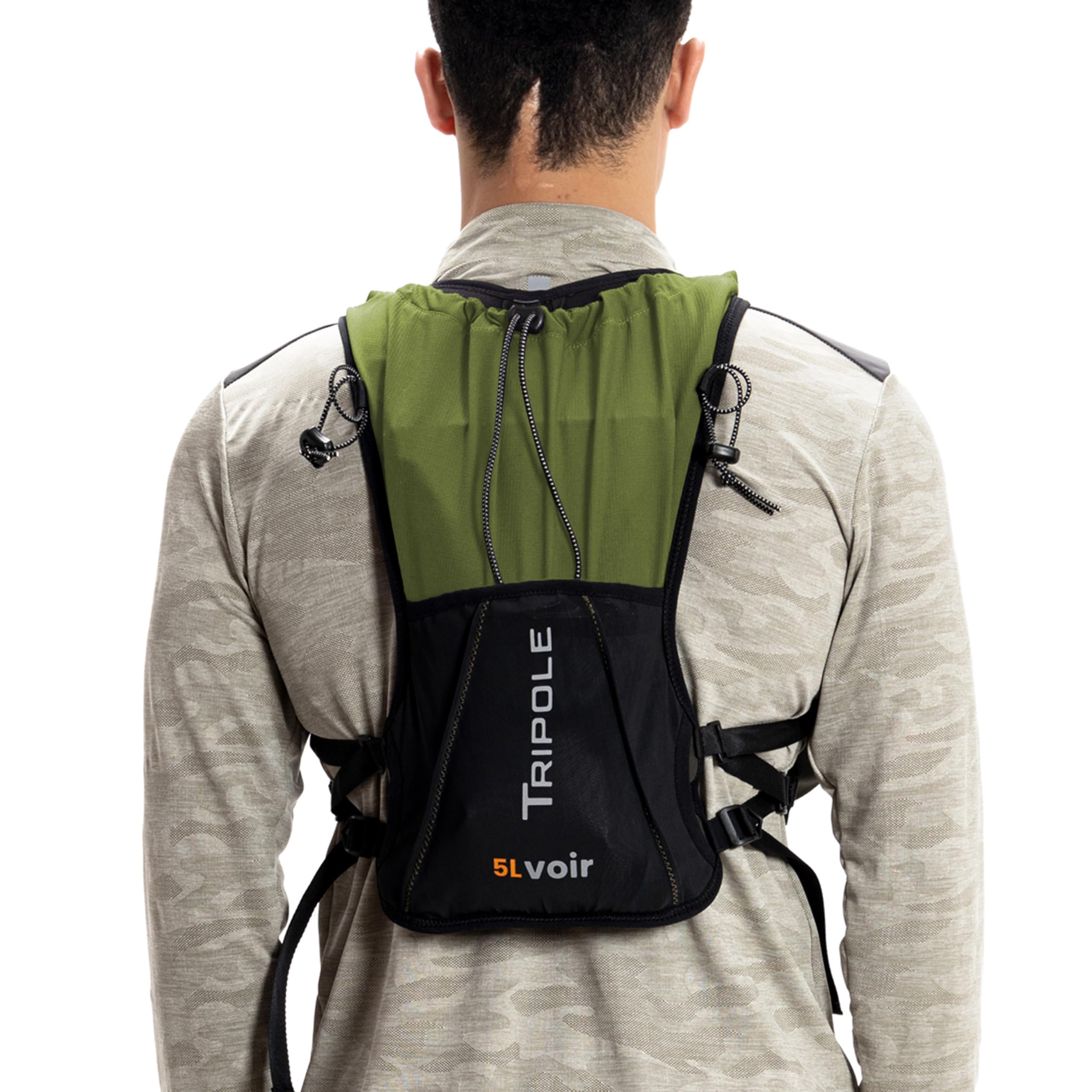 Tripole Voir Hydration Bag and Backpack for Trail Running and Cycling | 5 litres (Green)-image-36