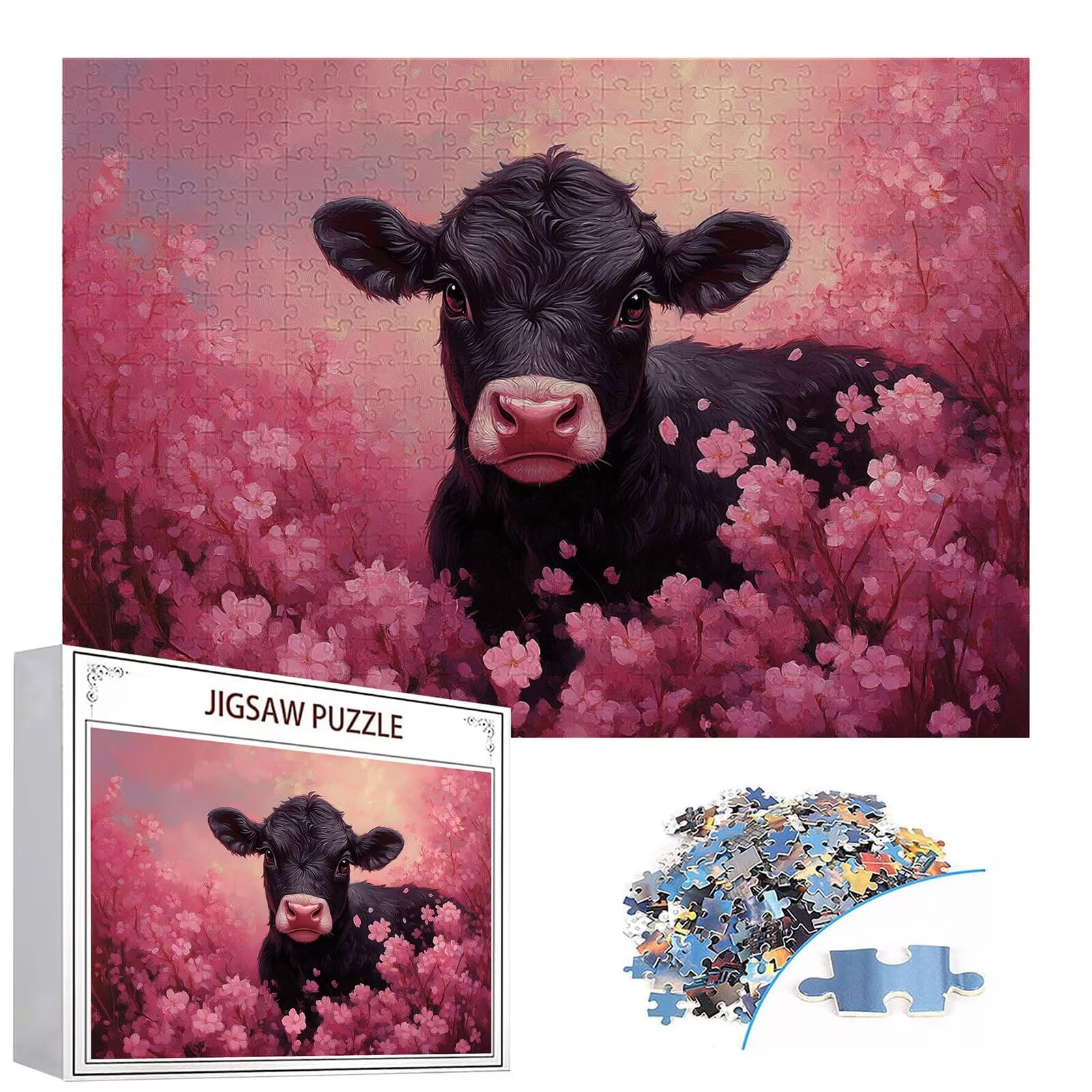 Puzzle 3000 elementów puzzle dla dorosłych wołowina 122 x 81 cm unikalne rzemiosło klasyczne 3D drewniana układanka do rodzinnych gier aktywnych, układanka do samodzielnego wykonania nawet do