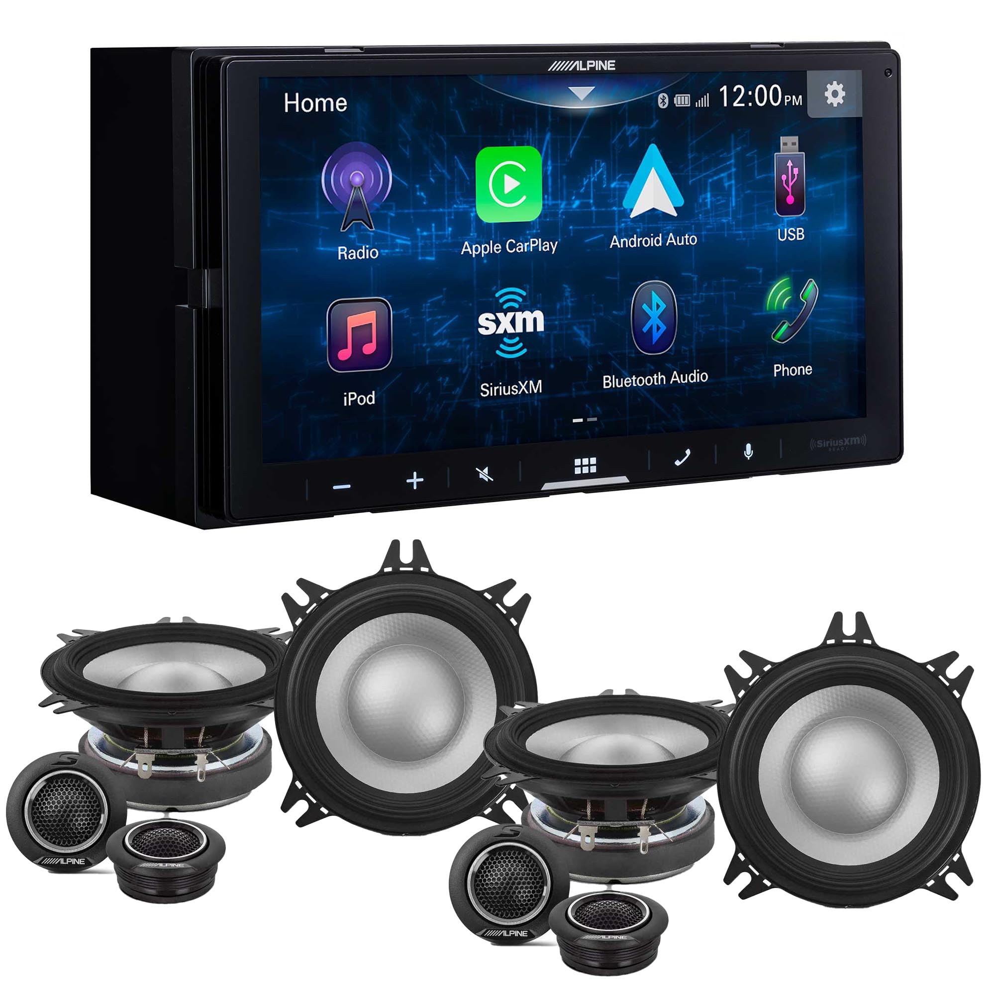 Amazon.com: Alpine iLX-W670 Digital Multimedia Receiver & 2 Pairs