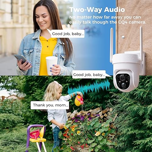 Miniatura 6 de SOVMIKU Vicohome - Timbre de video AI 2K y cámara de seguridad solar inalámbrica para exteriores, visión nocturna a color, audio bidireccional,