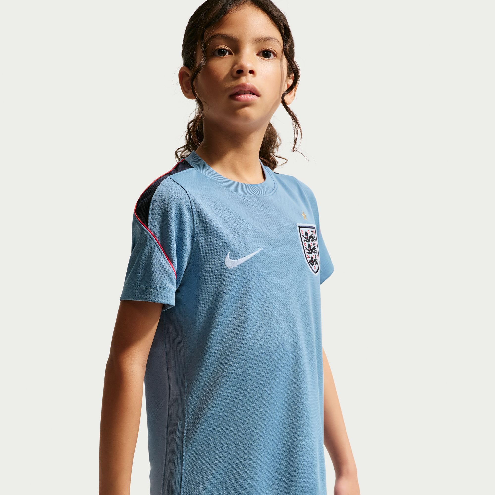Nike England Strike Nike Football Dri-Fit Kurzarmshirt für Ältere Kinder Maglietta a Maniche Corte Unisex - Bambini e Ragazzi
