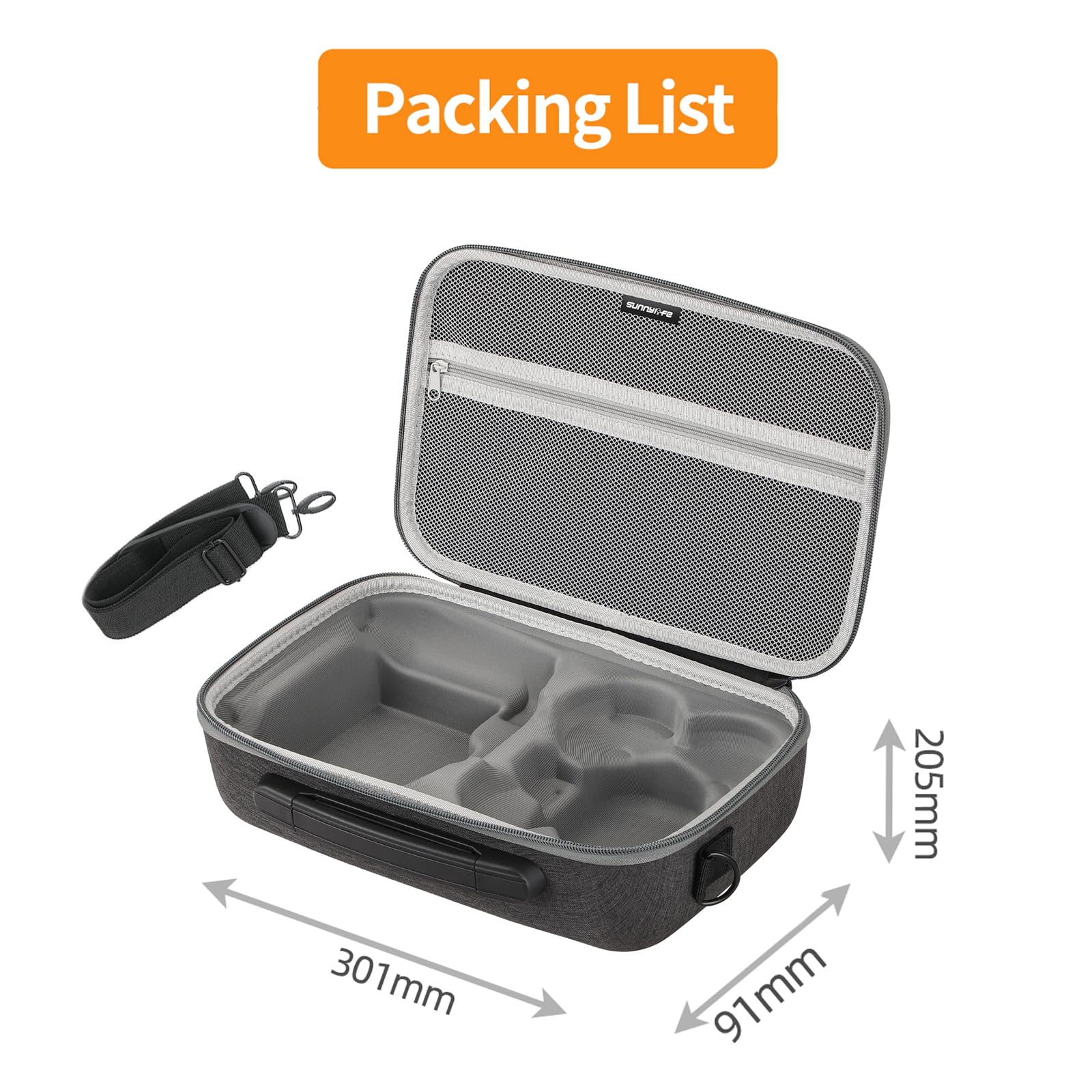 ZJRXM Tasche für DJI Neo und RC 2 Fernsteuerungs, Tragbare Reisetasche für DJI Neo Fly More Combo Drohne und Zubehör