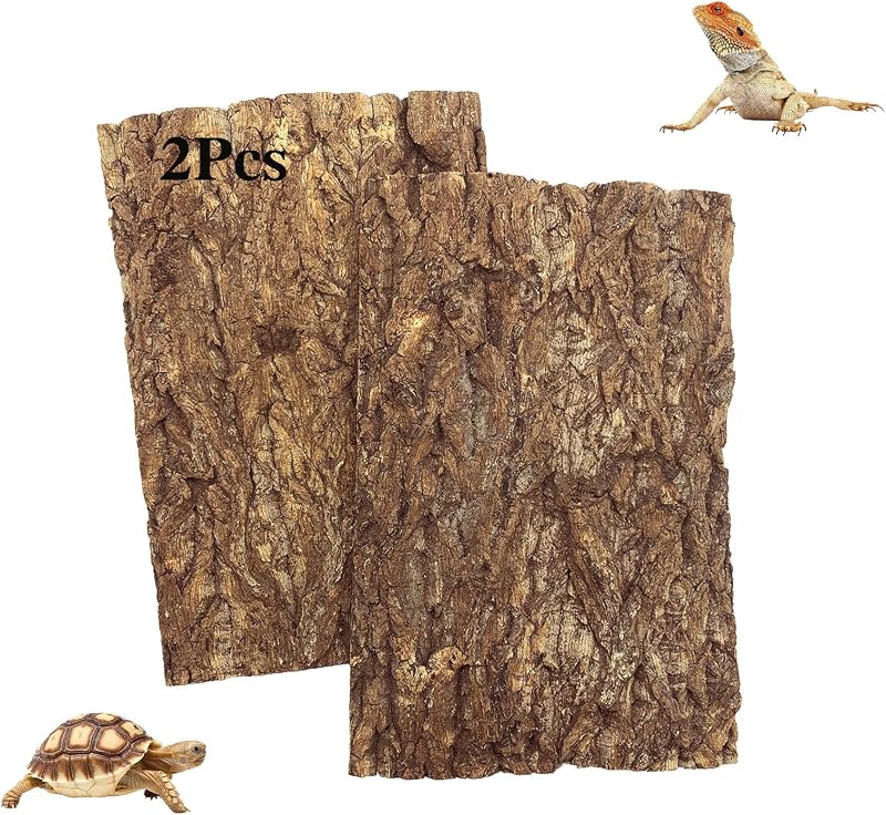 Fundo de Cortiça Natural para Terrário Tfwadmx, 2 Unidades, 39,88 x 29,97 x 2,54 cm