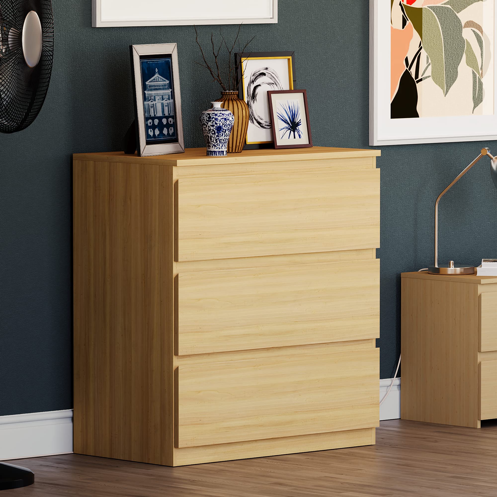Vida Designs Denver Drawer Chests (Pine, 3 Drawer)