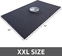 Vista 2 de Drymate Alfombra de mantenimiento premium para derrames de aceite para piso de garaje (60" x 72"), absorbente, impermeable, contiene líquidos