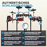 Alesis Nitro Pro XL Batterie Électronique de 10 Pièces avec Pads Double Zone Silencieux, Plus de 500 Sons BFD, Bluetooth, Drumeo, MIDI USB - 4