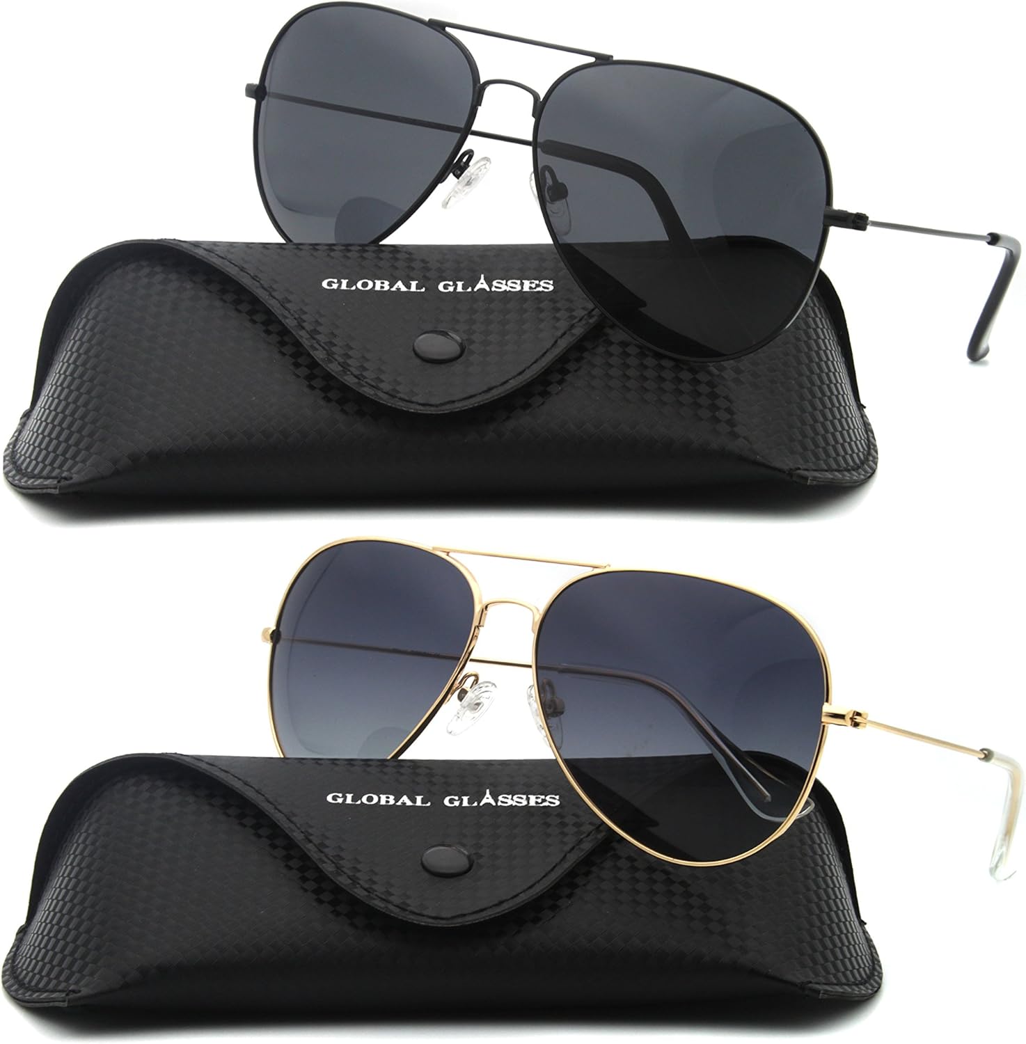 Oversized Aviator Sunglasses for Women Men Big Large UV Protection Pilot Sun Glasses Double Bridge Black Shades