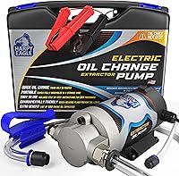 Harpy Eagle 12/24V 100W Electric Oil Extractor Pump - Portable Fluid Suction Transfer for Cars, Trucks, Boats, Motorcycles with Storage Case