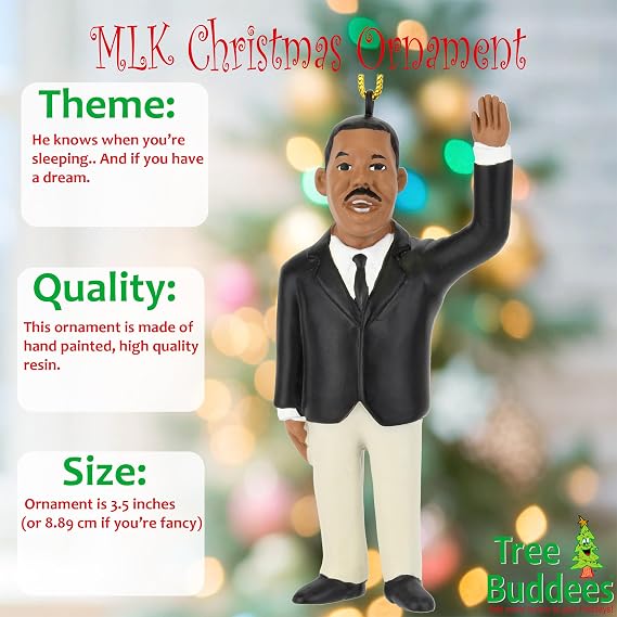 Tree Buddees Martin Luther King Jr. MLK Christmas Ornament