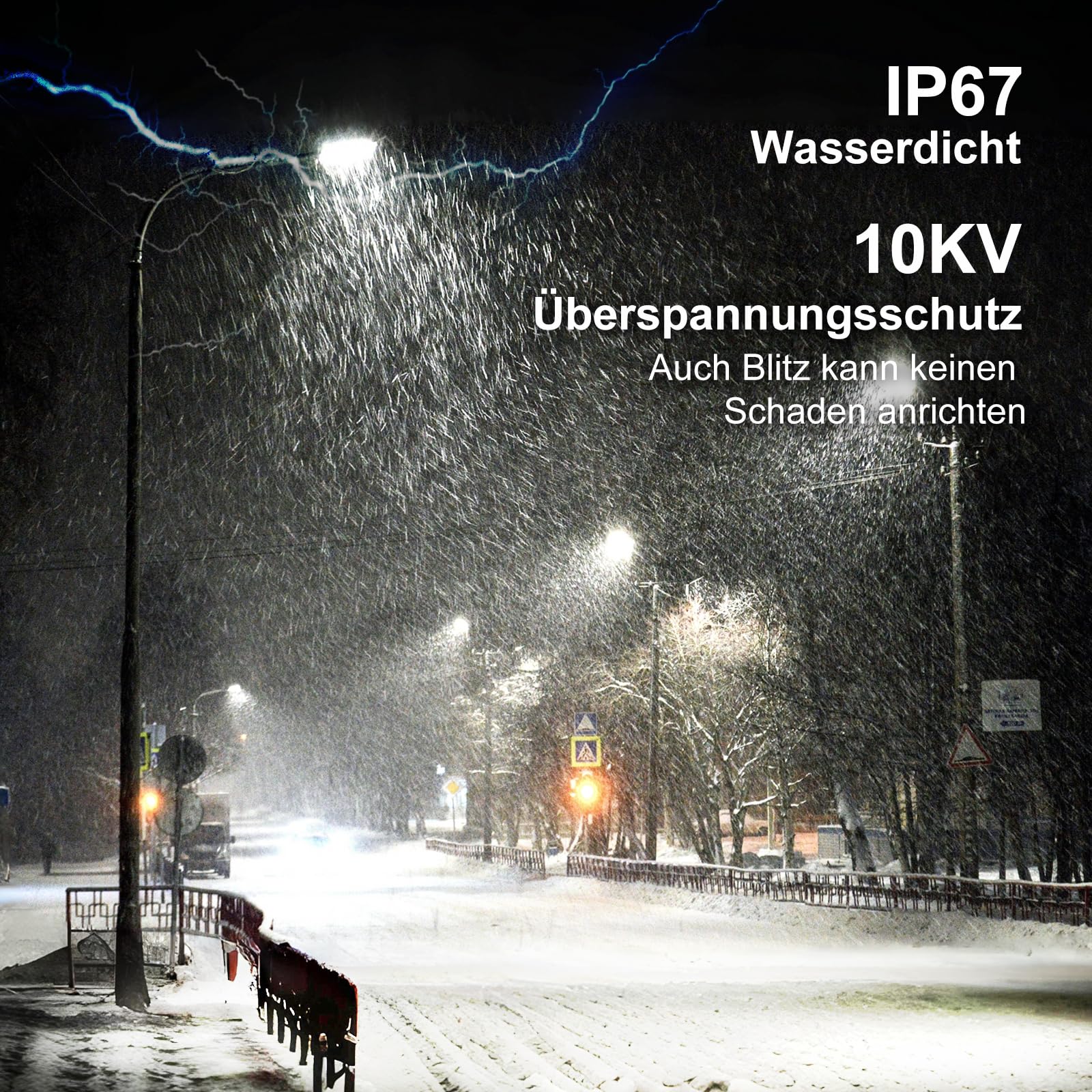 200W LED Strahler Außen mit verstellbaren 2 Köpfe, 28000LM Straßenlaterne Mastleuchte Lampe 6500K Flutlicht Einstellbarem Winkel IP67 Wasserdicht 230V LED Straßenleuchte für Garten