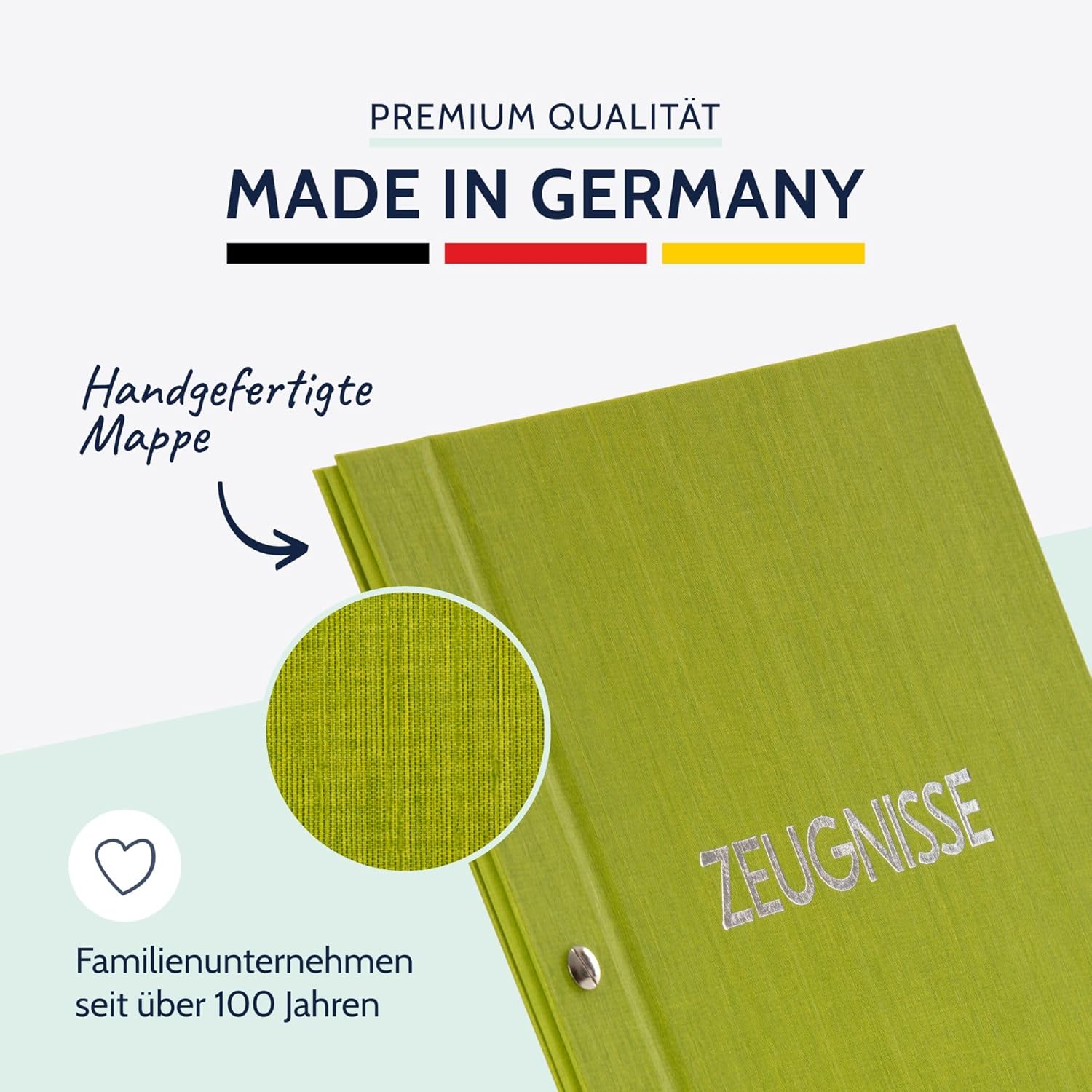 Goldbuch Report Folder Lined Colours A4 31 x 24 cm 31x24 cm Green