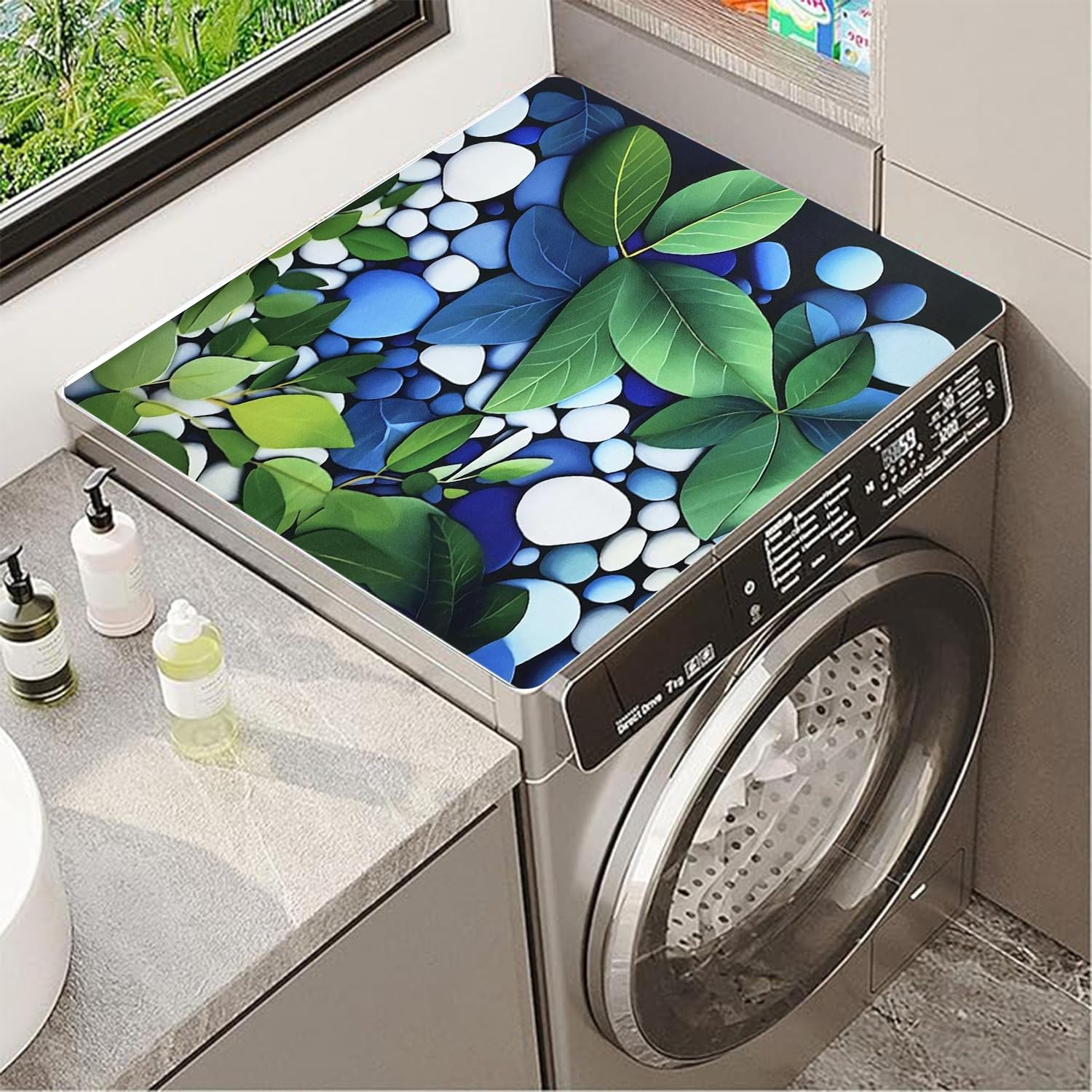 YeahBoom Cubierta Superior para Lavadora y Secadora,60 x 60 cm Cubierta para Lavadora,Funda para Lavadora,Funda Antipolvo para Lavadoras,Secadoras,Cocinas,Autocaravanas,Baños — view 24