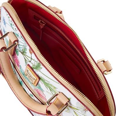 Dooney & Bourke Botanical Small Domed Zip Satchel - Women's Handbag - White