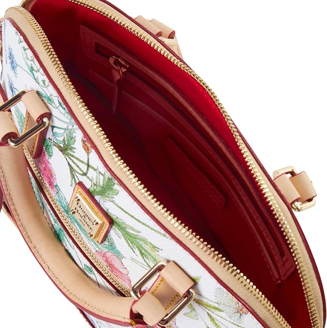 Dooney & Bourke Botanical Small Domed Zip Satchel - Women's Handbag - White