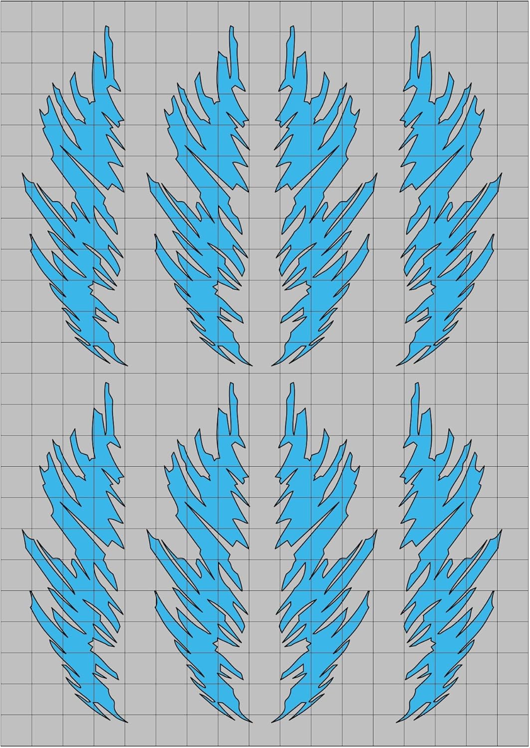 TRN2020P Ripped Vinyl Paint Mask/Stencil Kit for R/C, RC