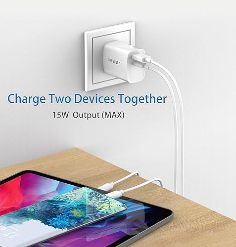 Miniatura 5 de Cargador USB C súper rápido, cargador de pared plegable de doble puerto de 30 W PD de carga rápida para Samsung Galaxy S23S23 UltraZ fold4A53 5G