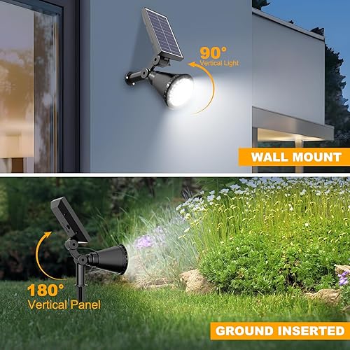 Miniatura 5 de Focos solares para exteriores, 36 LED de 1000 lúmenes, luces solares ajustables para exteriores, impermeables, 2 en 1, focos solares para