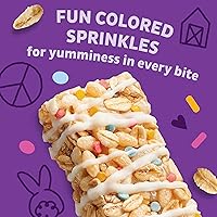 Vista 3 de Annie's Barras de granola masticables sin gluten, pastel de cumpleaños, 5 barras, 4.9 onzas