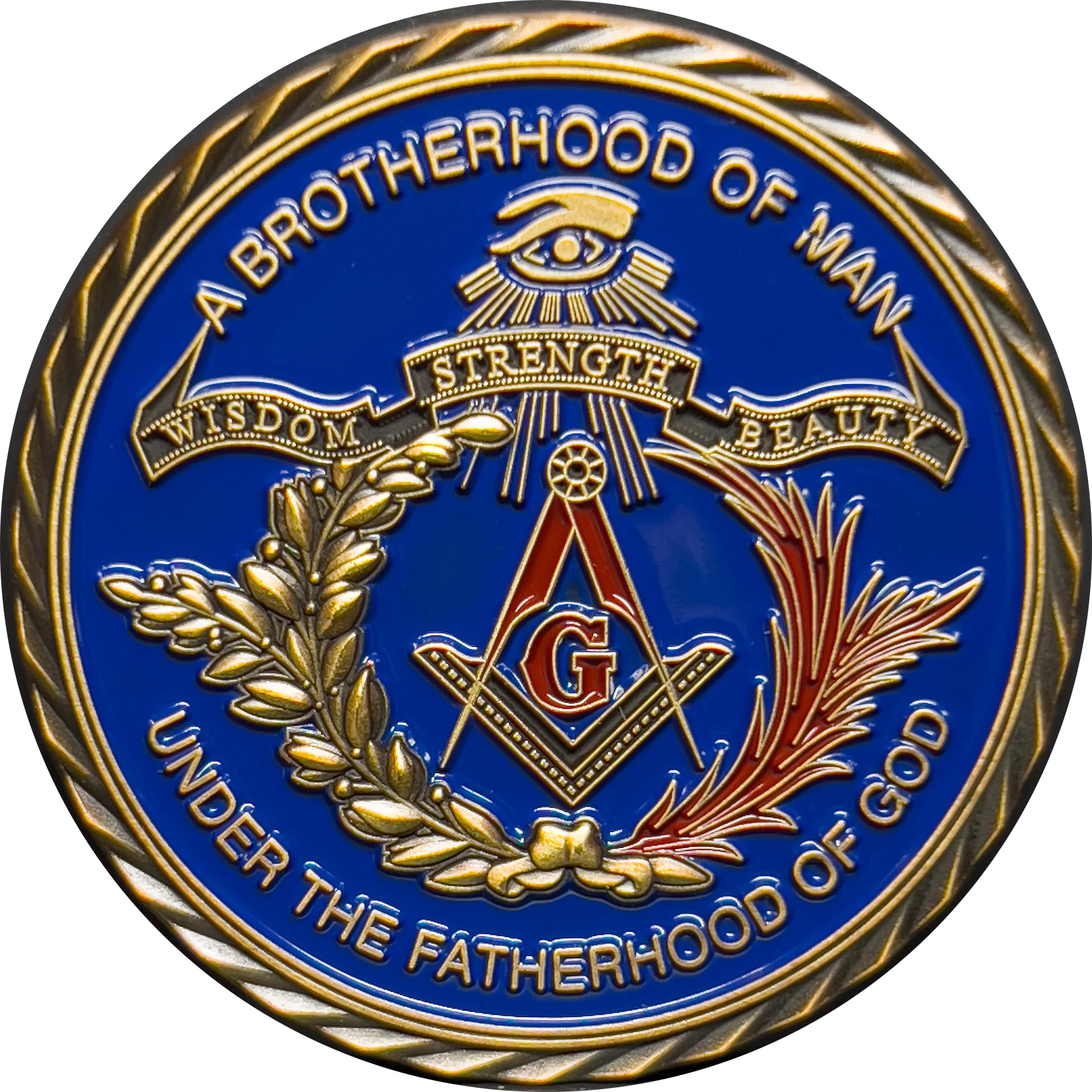 LEO Challenge CoinsGL8-002 Masonic Illuminati Freemason Lodge Secret Freemasonry Challenge Coin