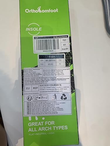 Miniatura 7 de OrthoComfoot Plantillas ortopédicas para fascitis plantar, cómodas inserciones de soporte de arco alto para mujeres y hombres, más de 220 libras,