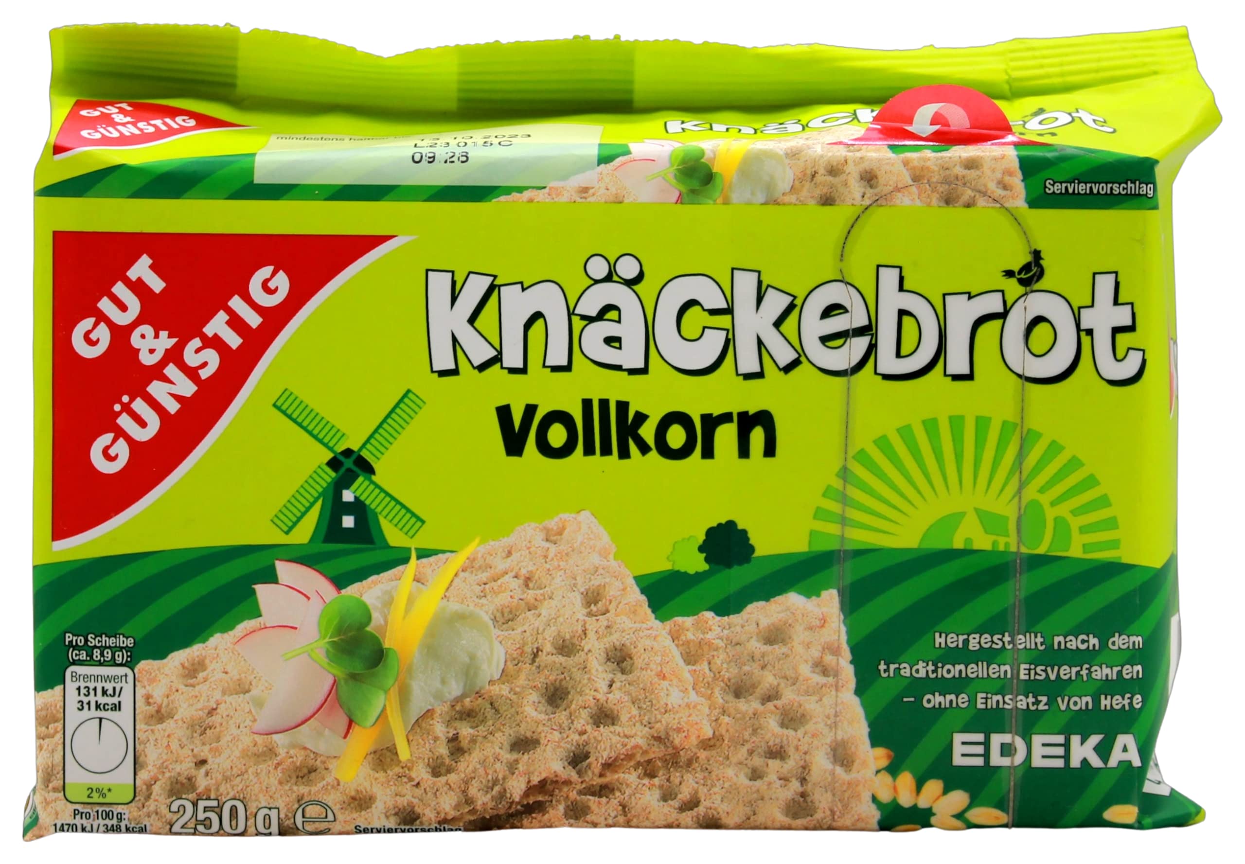 Gut & Günstig Knäckebrot Vollkorn, 24er Pack (24 x 250g)