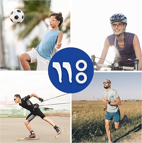 Miniatura 7 de Antideslizante para gafas con gancho cómodo de silicona para patillas, retenedor de manga, gafas de sol