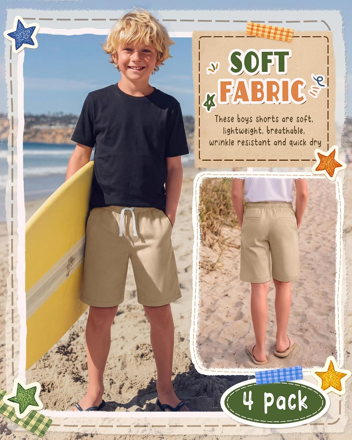 Boys School Uniform Shorts