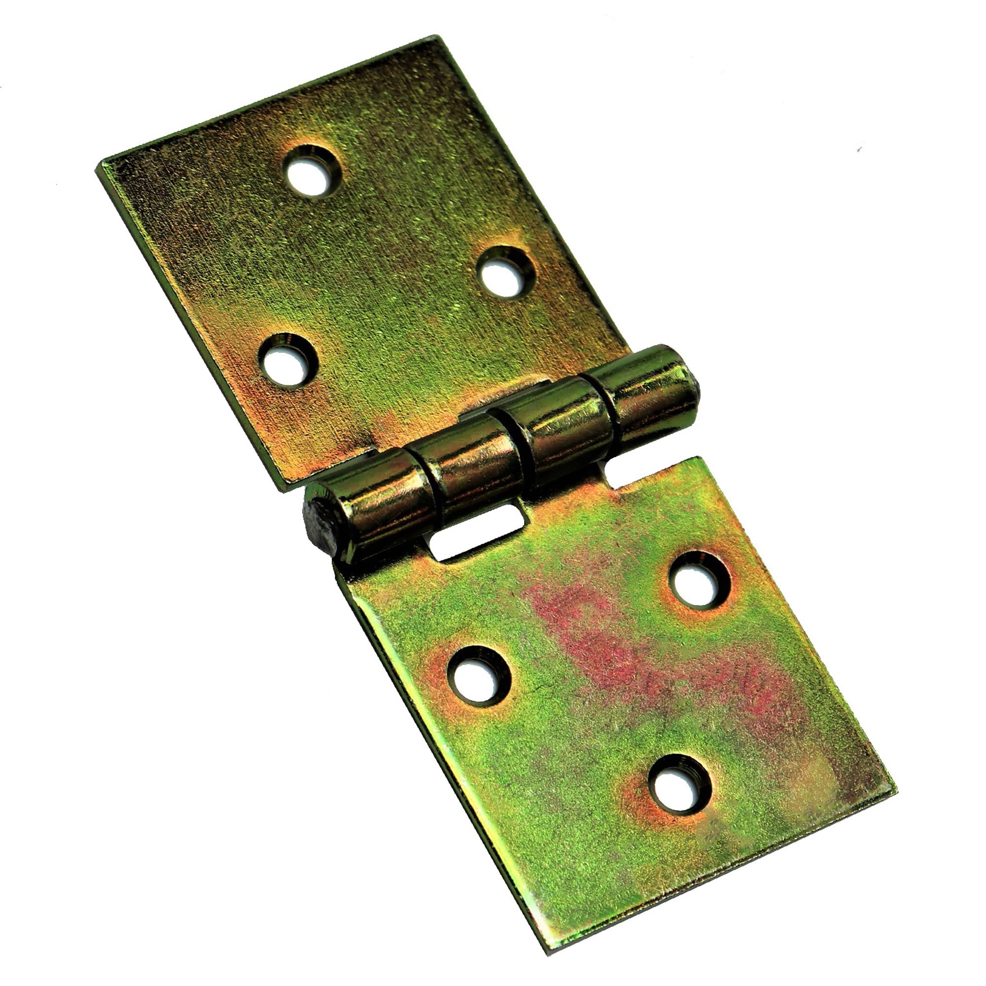 Soladirect Silver Pack Of 1 X 100 Mm Backflap Hinge Galvanised, Steel Back Flap Hinges, Weather Resistant, Rust Corrosion Proof, Strap Hinges Ideal For Indoor Or Outdoor Use On Gates, Sheds, Gazebos, Wardrobes, Chests