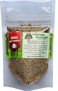 Canopy Control (200) - Beneficial Predatory Foliar Mites - Natural Predators of Two Spotted Spider Mite, European Red Mite, Bamboo Mite, Eriophyid Mites, Tarsonemid Mites, and More!