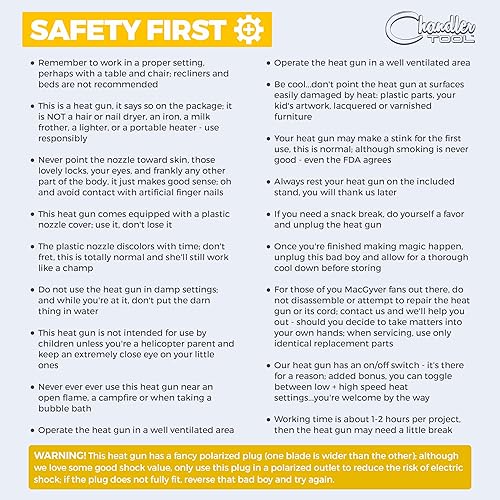 Vista 32 de Pistola de calor para manualidades, mini pistola de aire caliente de doble temperatura para resina epoxi, envoltura retráctil, envoltura de vinilo