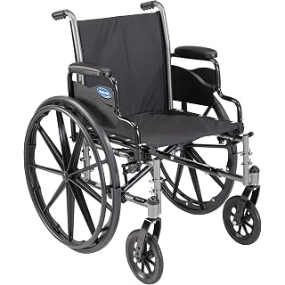 Invacare Tracer SX5 Wheelchair for Adults / Everyday Folding / 20 Inch Seat / Desk Arms