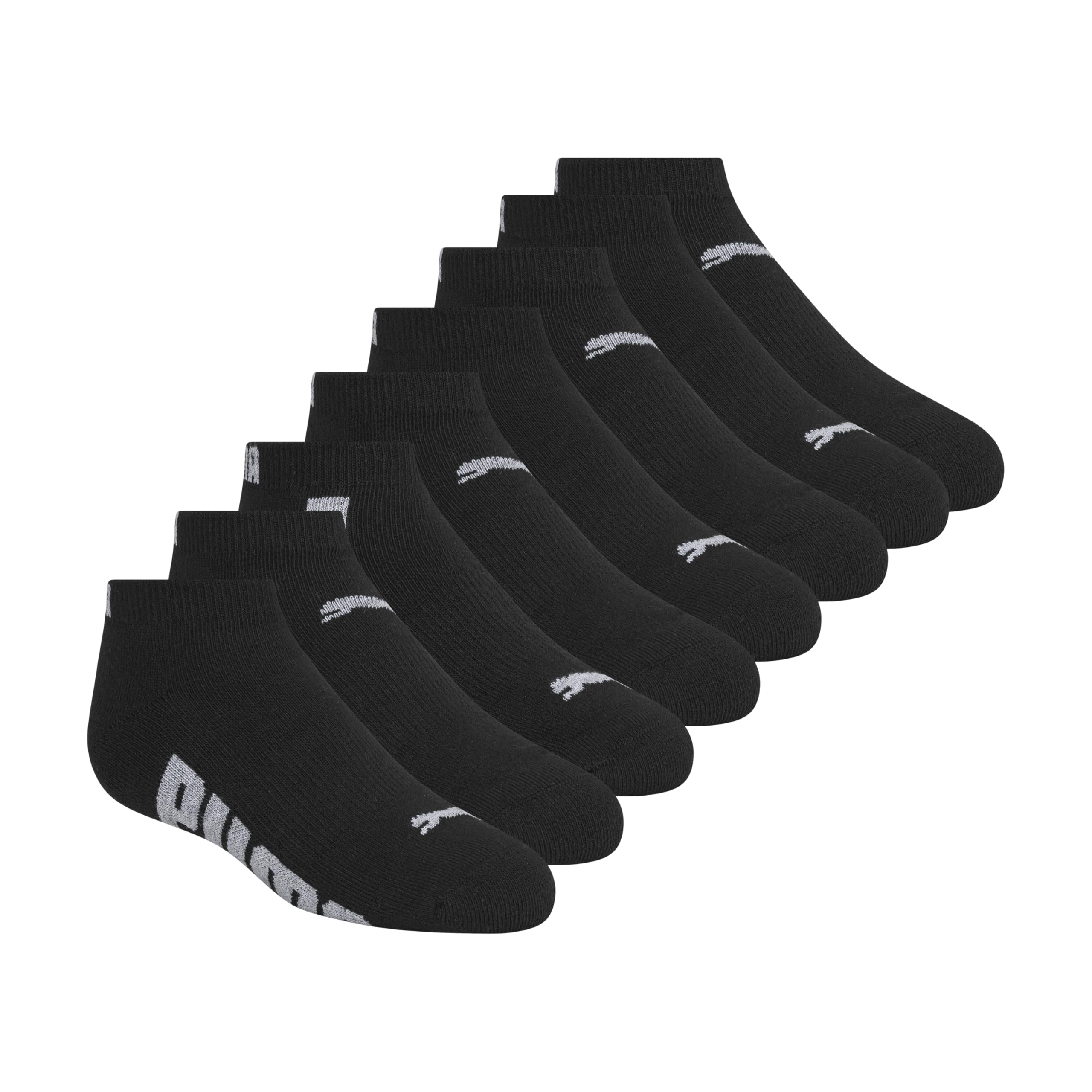PUMA Kids' Low Cut Extra Cushion &amp; Arch Support Socks (8-Pack)