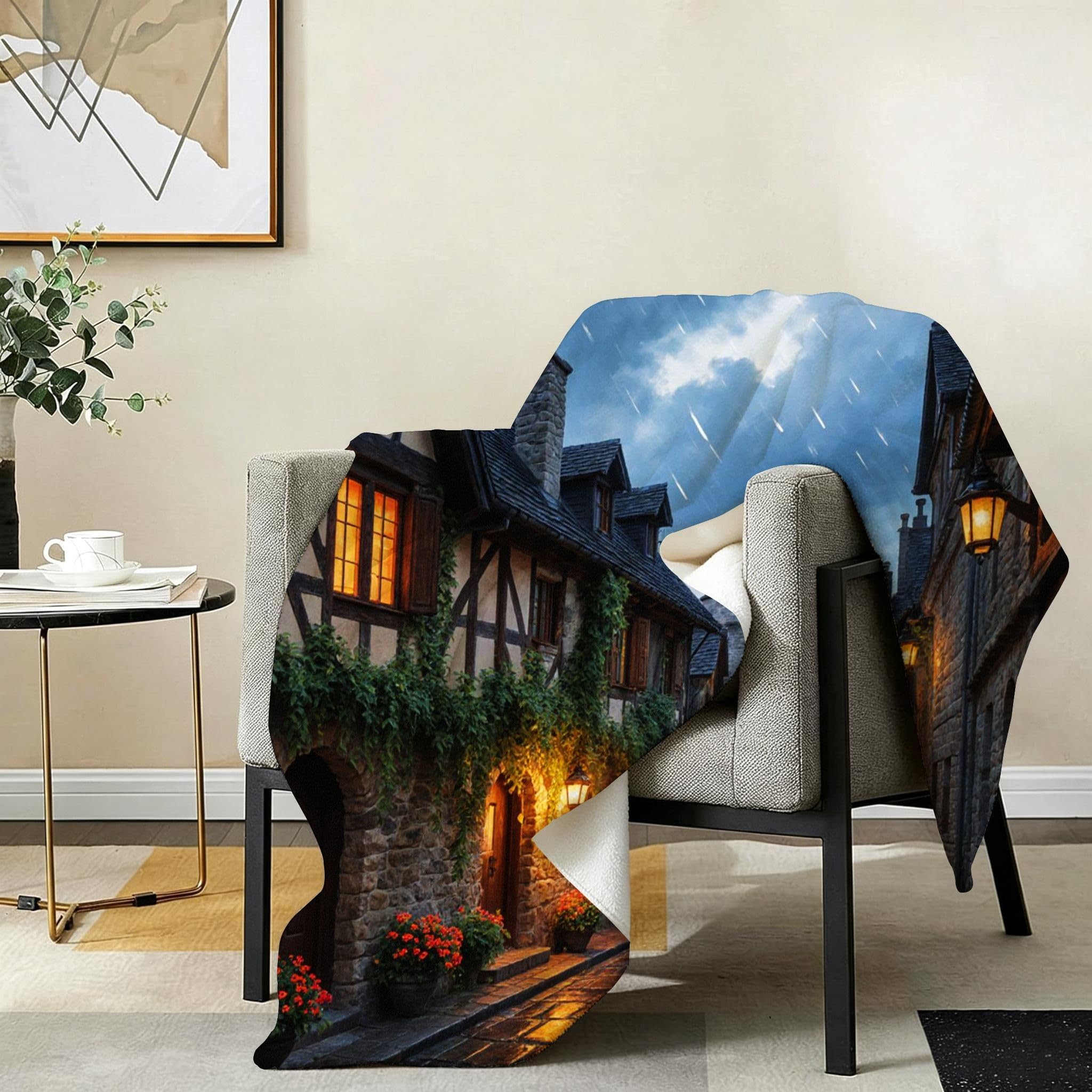 Manta Grande 180x220 cm Rosa Negra Polar Franela Térmica-A298