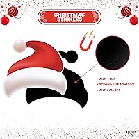 Vista 4 de KatchOn Imanes de refrigerador de Papá Noel, grandes, 36 pulgadas, imanes de Navidad para nevera, decoración de puerta de refrigerador y garaje